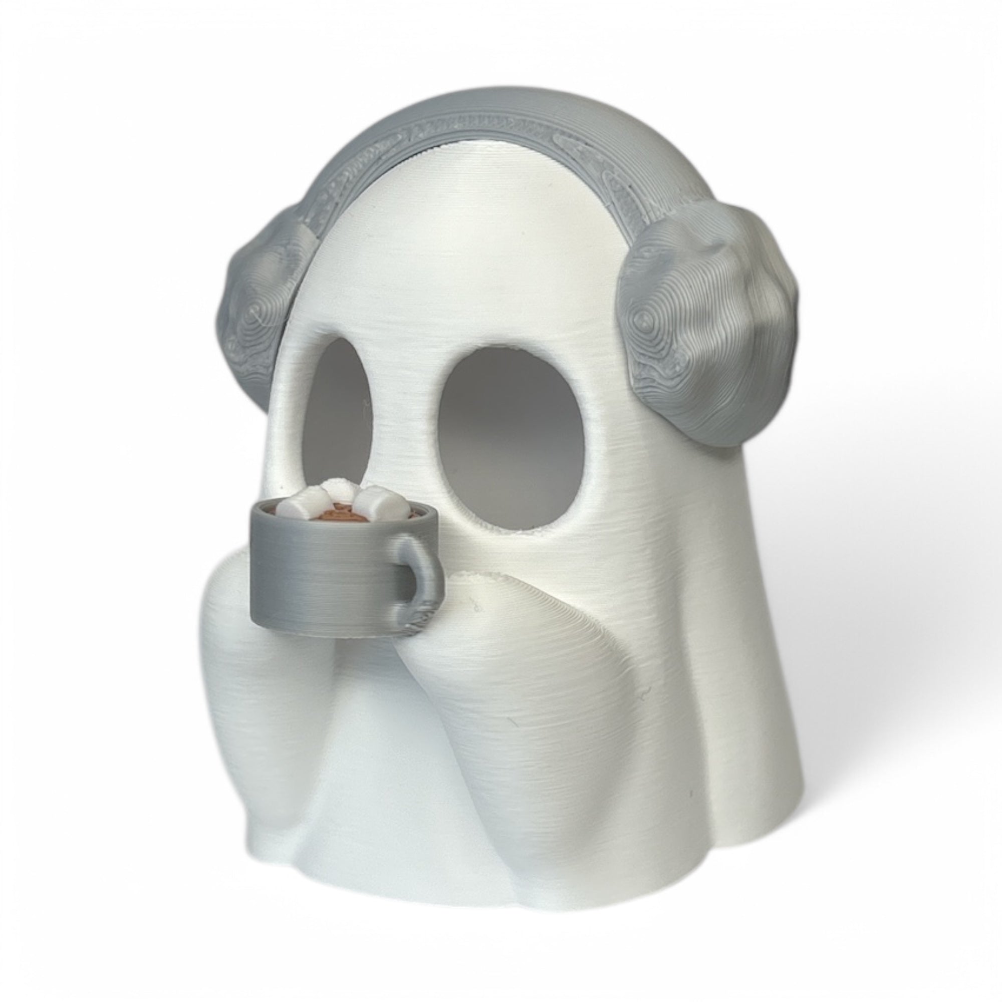 LED-Geist mit Kakao und Ohrenwärmer | Kakaogeist | passend für LED-Teelicht