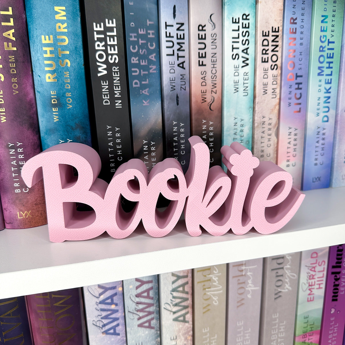 "Bookie" (Blume) Buch-Aufsteller | Bücherregal Dekoration