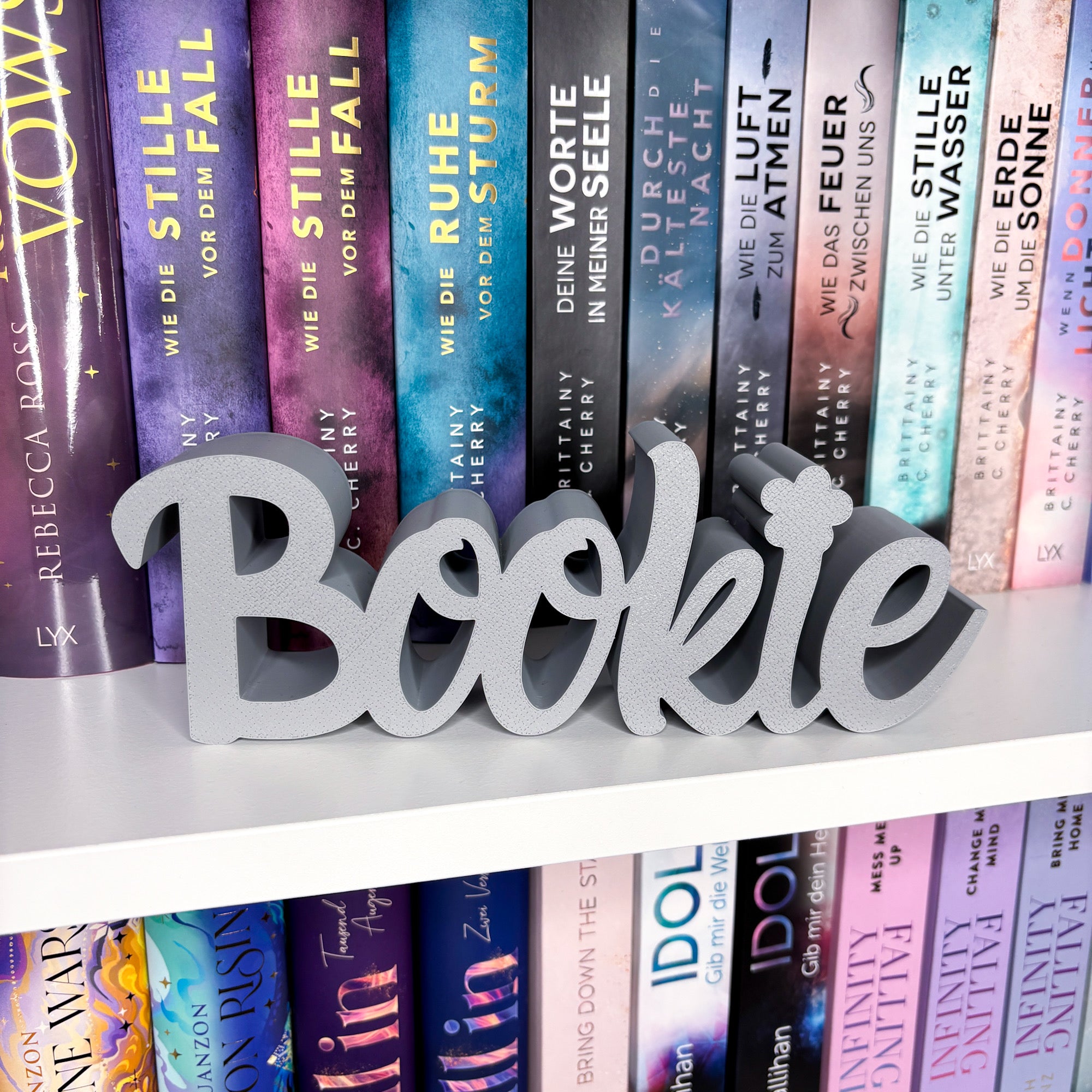 "Bookie" (Blume) Buch-Aufsteller | Bücherregal Dekoration