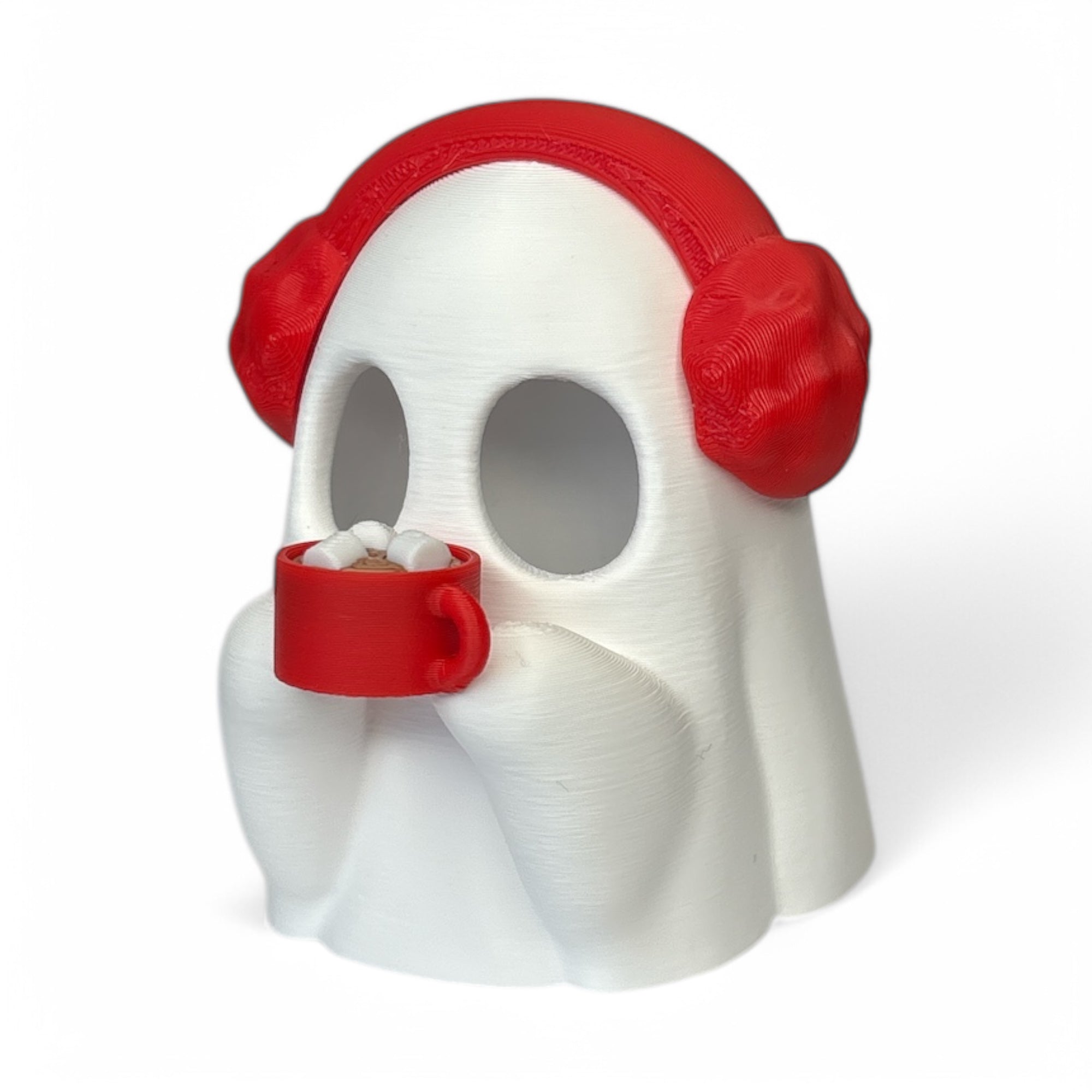 LED-Geist mit Kakao und Ohrenwärmer | Kakaogeist | passend für LED-Teelicht