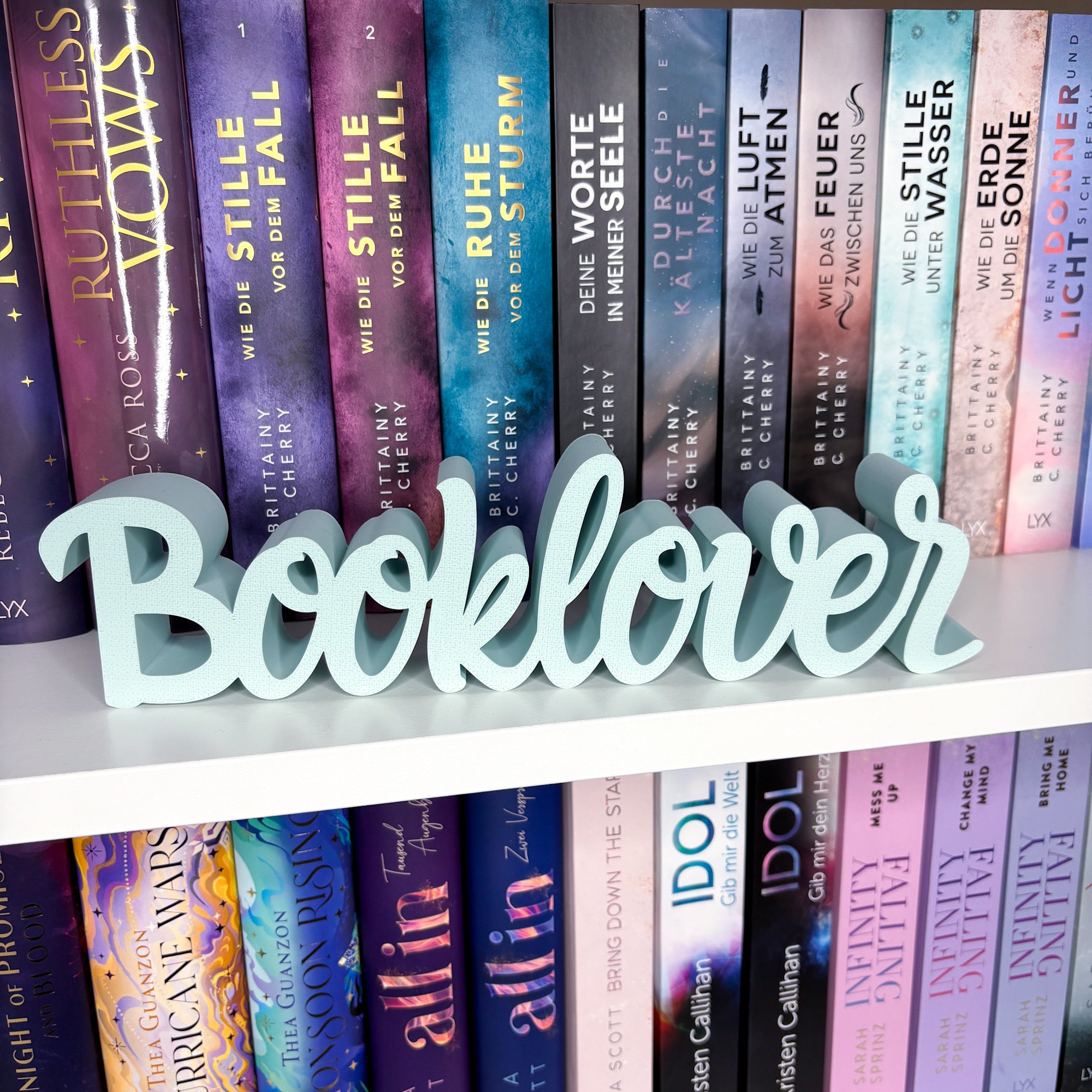 "Booklover" Buch-Aufsteller | Bücherregal Dekoration