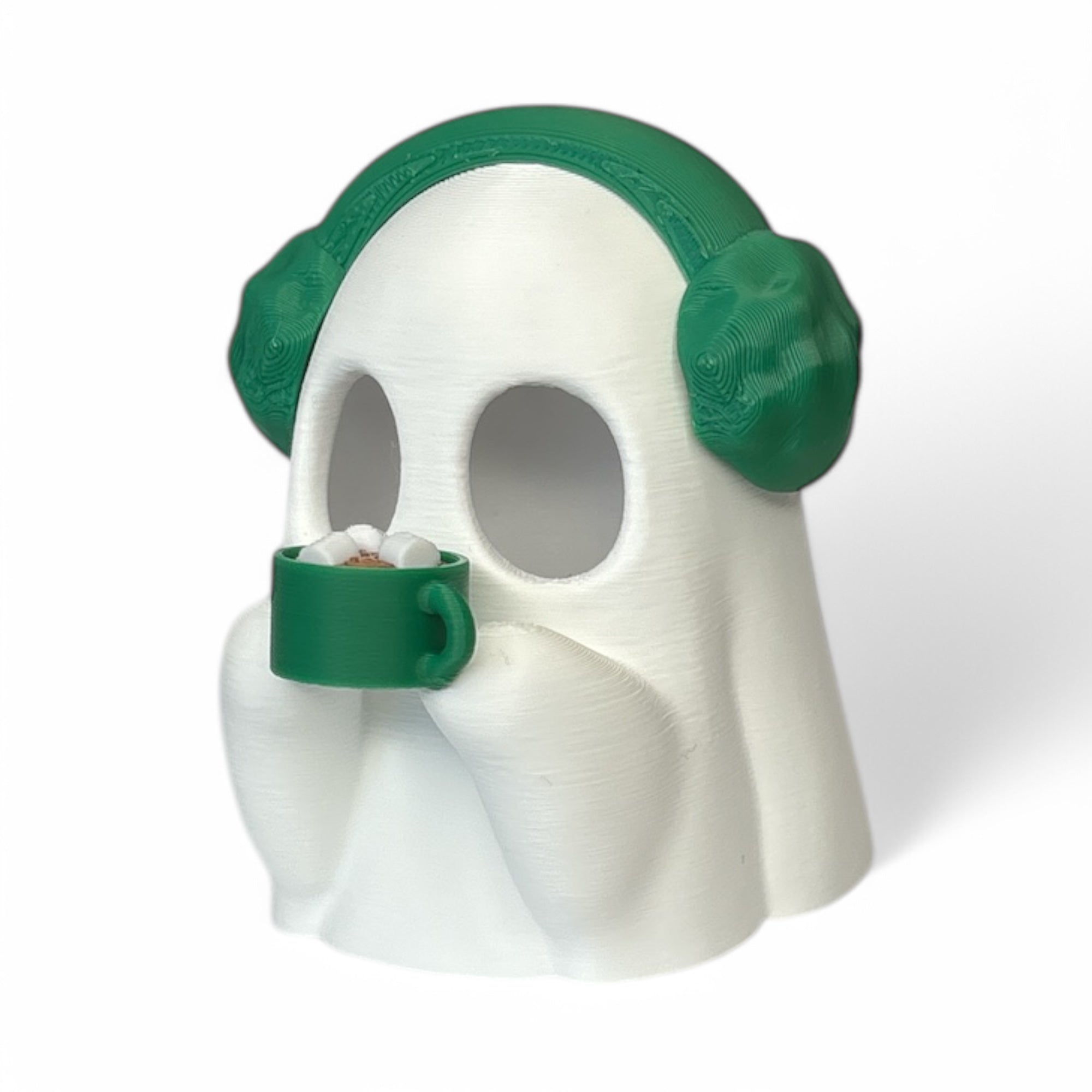 LED-Geist mit Kakao und Ohrenwärmer | Kakaogeist | passend für LED-Teelicht