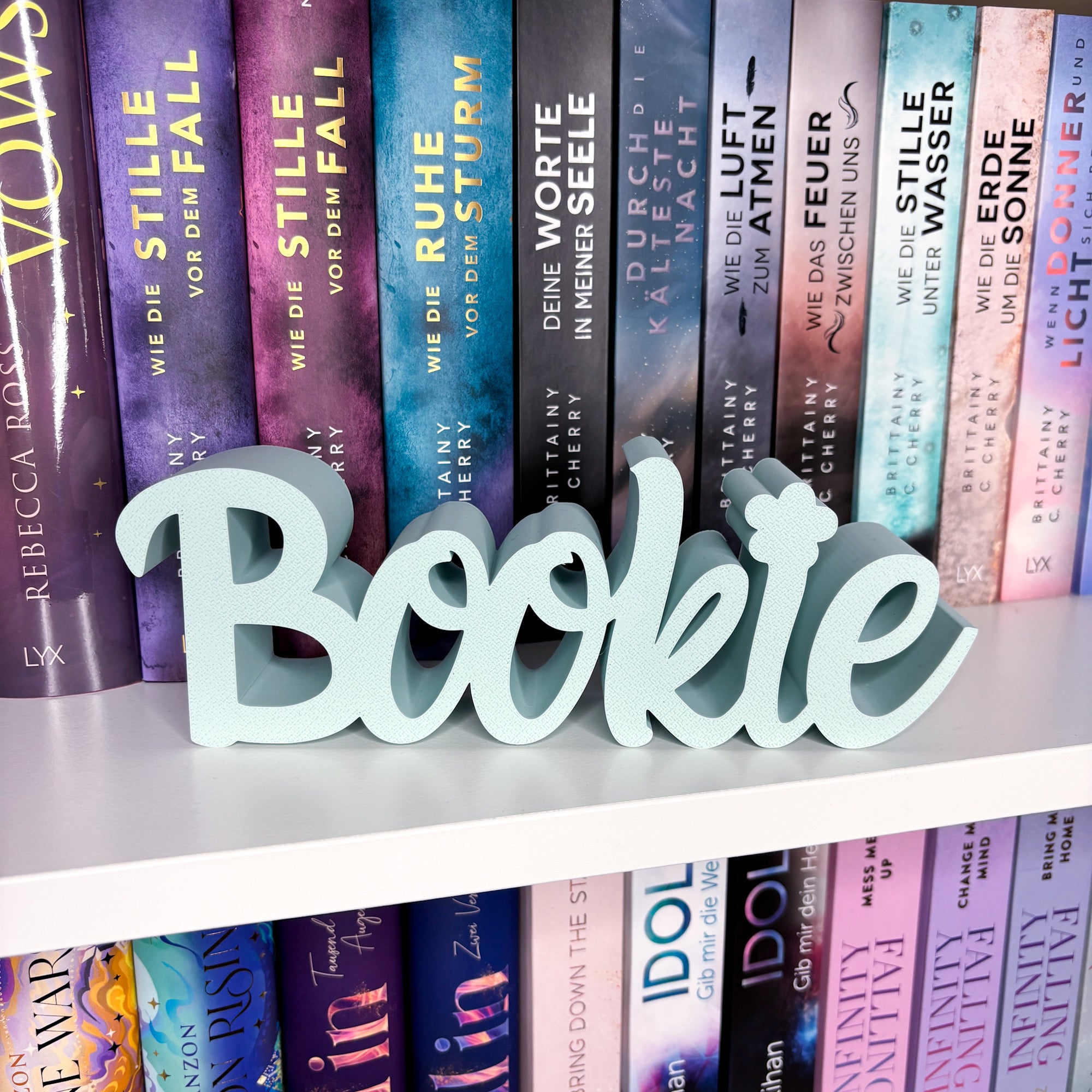 "Bookie" (Blume) Buch-Aufsteller | Bücherregal Dekoration