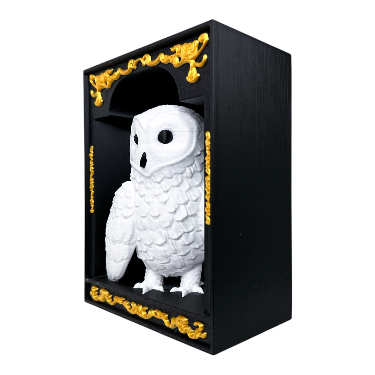 Schneeeule 3D Book Nook Buchstütze 17,5 cm