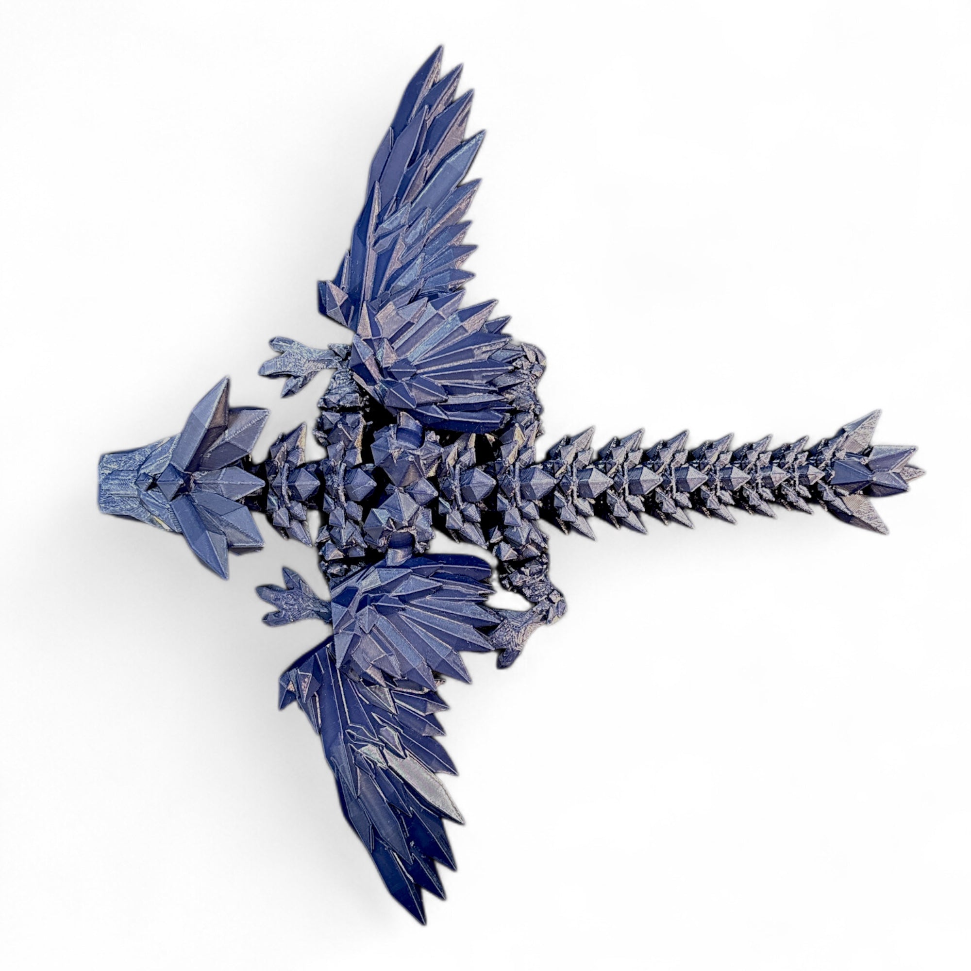 Crystal Wing Drache 3D Figur blau (beweglich) | Bookmerch