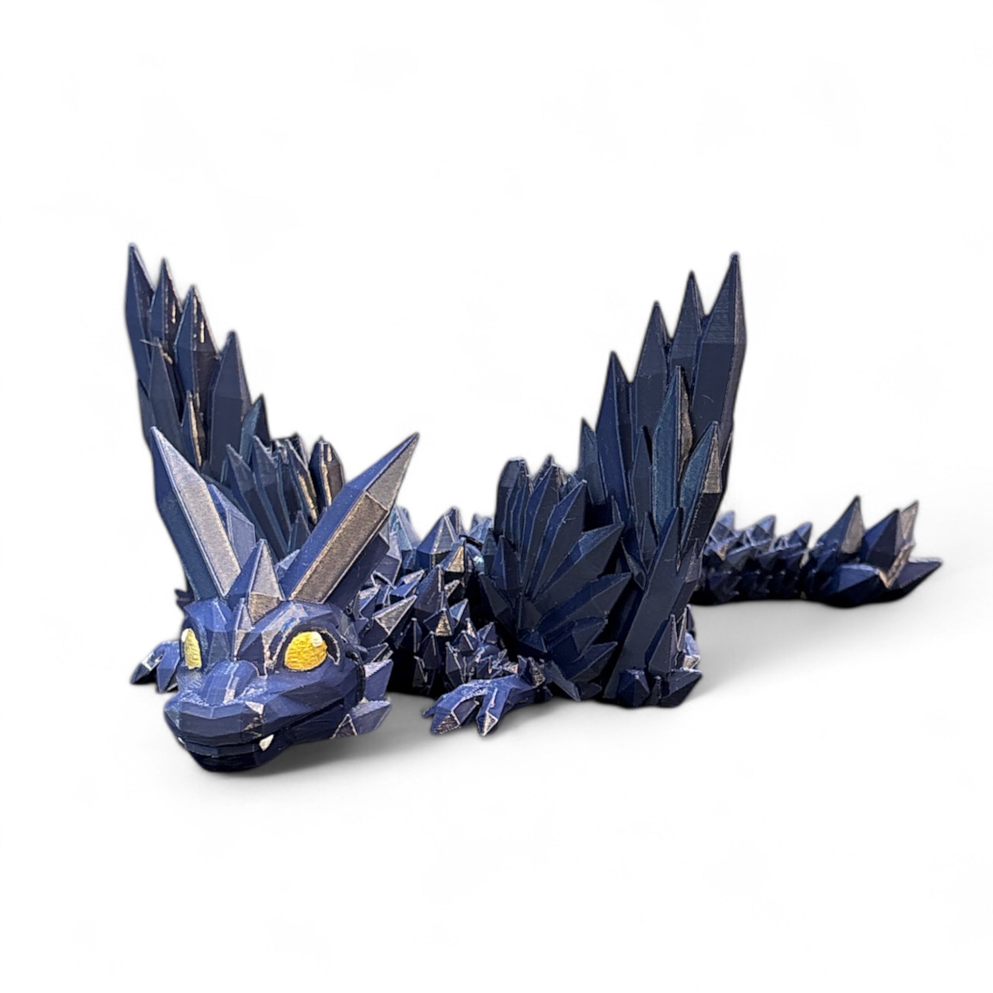 Crystal Wing Drache 3D Figur blau (beweglich) | Bookmerch