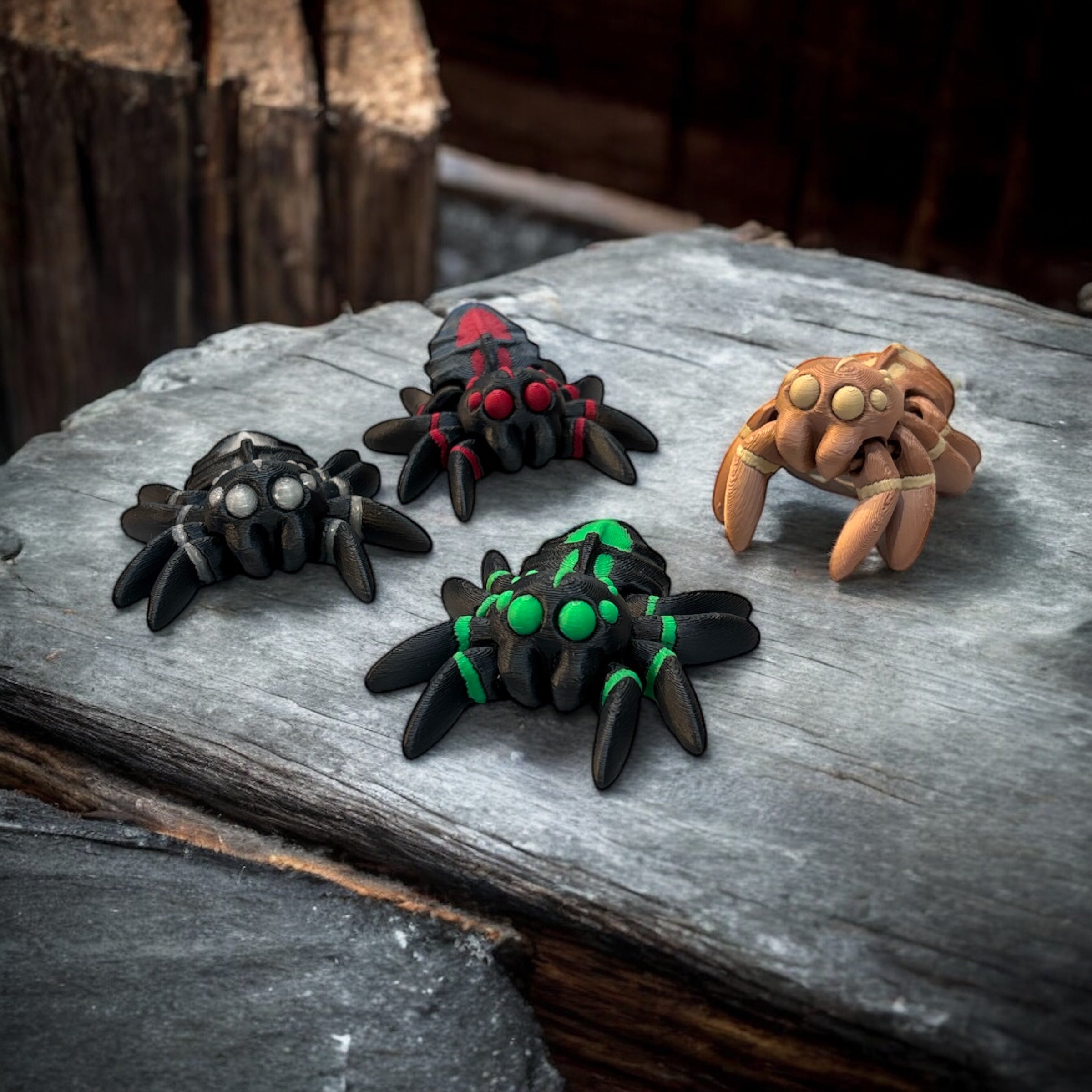 Tiny Spinne 3D Figur (beweglich) - 3DPrintZoo