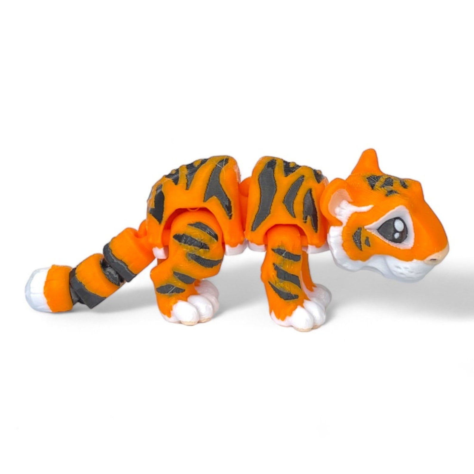 Tiny Tiger 3D Figur (beweglich) - 3DPrintZoo