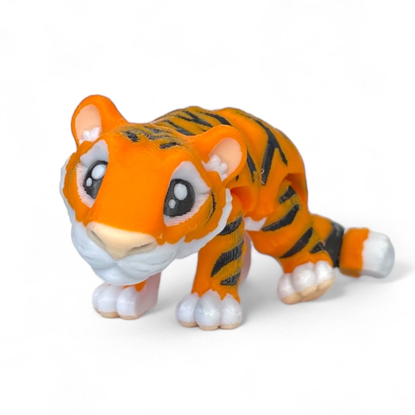Tiny Tiger 3D Figur (beweglich) - 3DPrintZoo