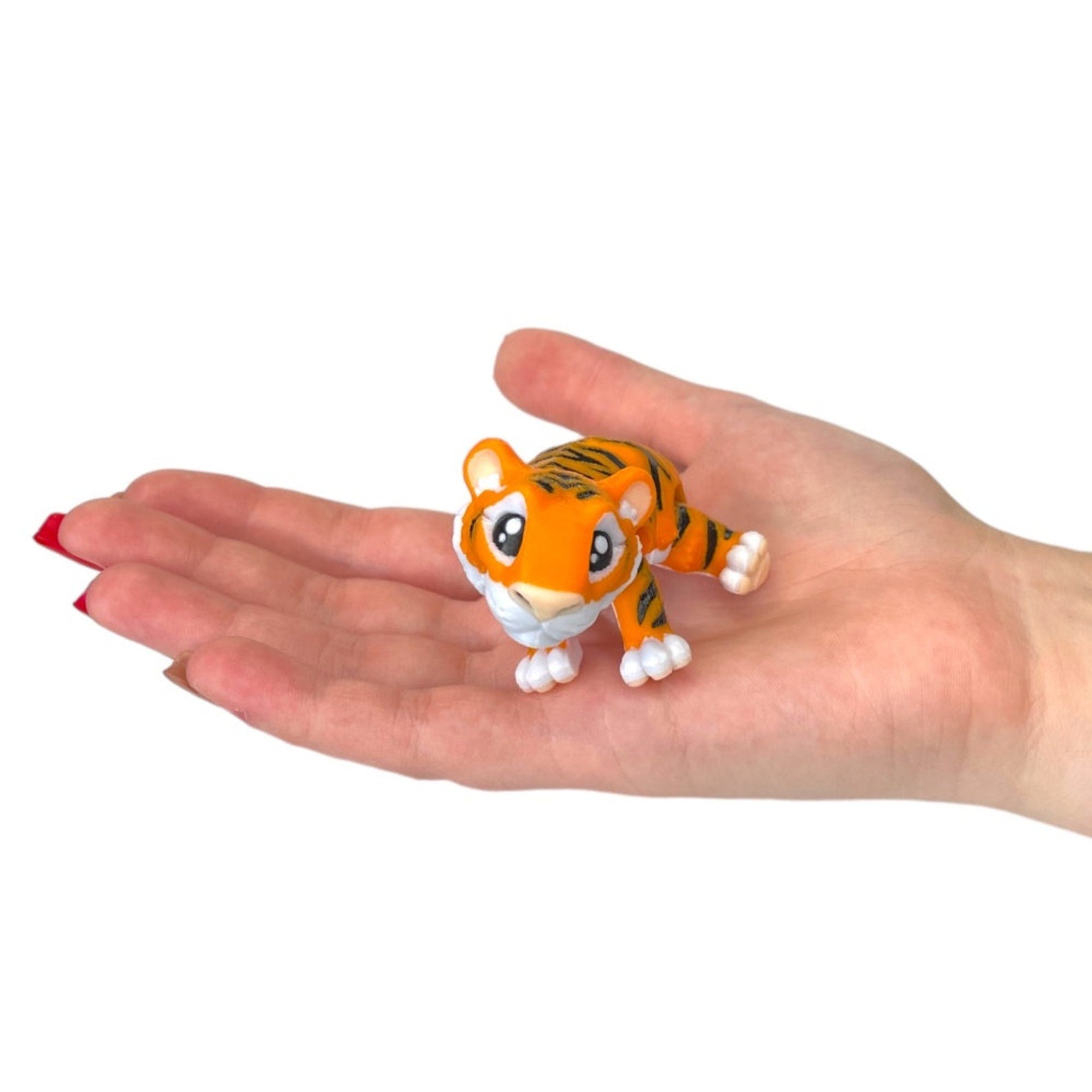 Tiny Tiger 3D Figur (beweglich) - 3DPrintZoo