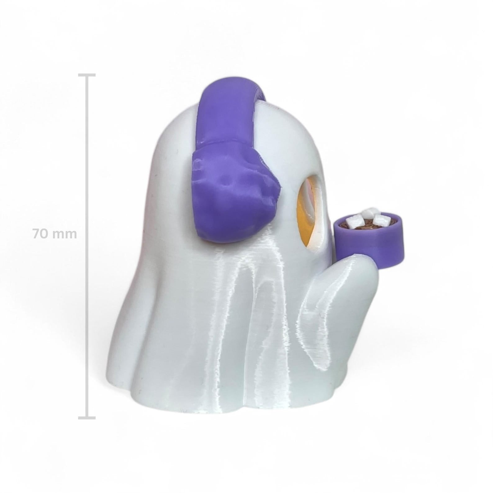 LED-Geist mit Kakao und Ohrenwärmer | Kakaogeist | passend für LED-Teelicht