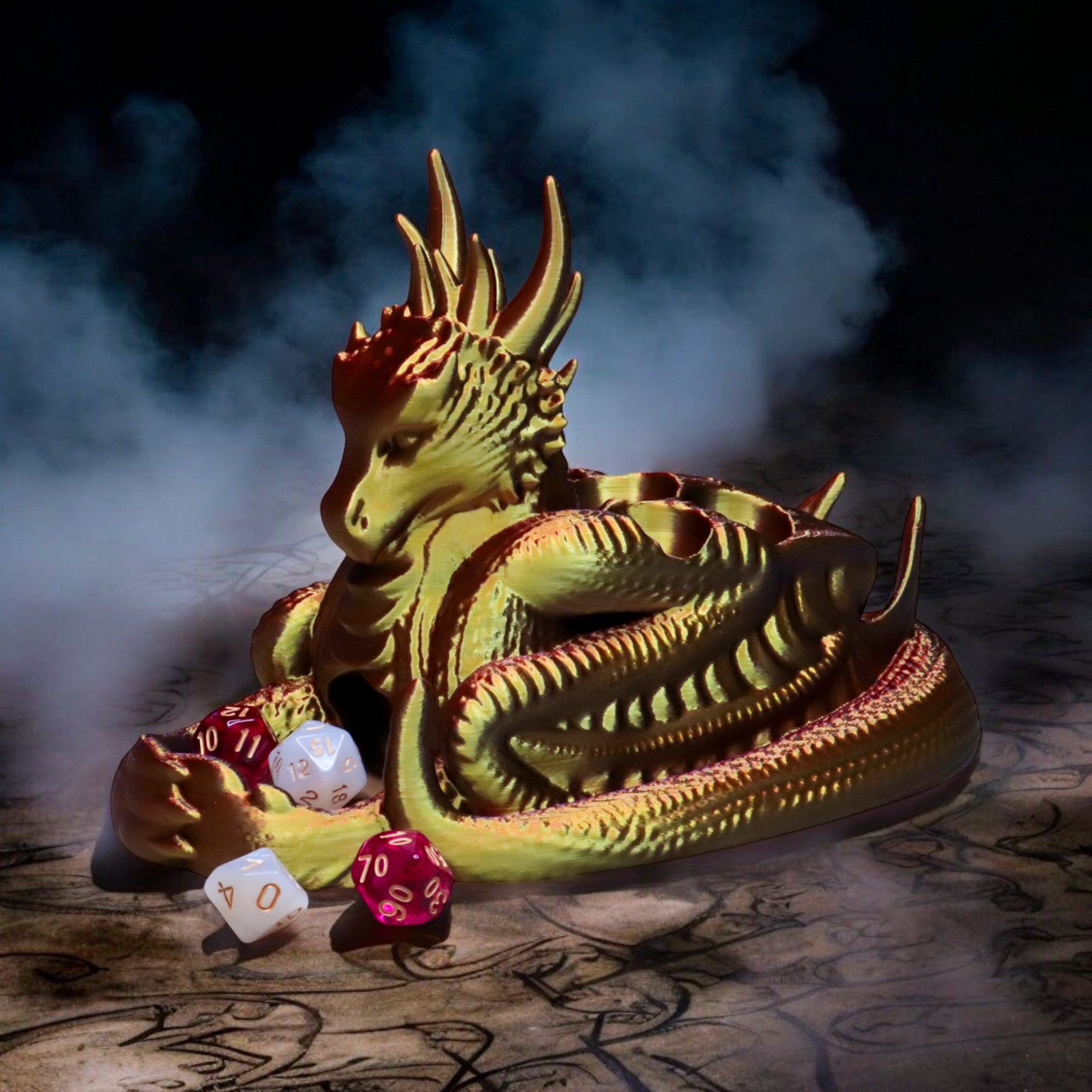 Würfelturm Drache | mit Würfelfächern | für Tabletop Spiele