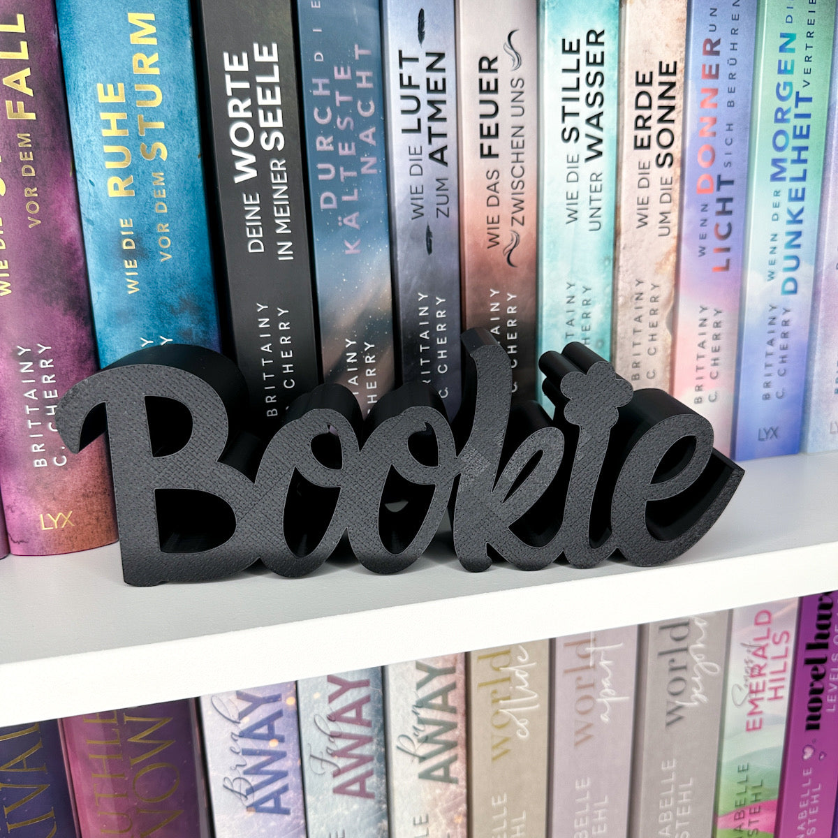"Bookie" (Blume) Buch-Aufsteller | Bücherregal Dekoration