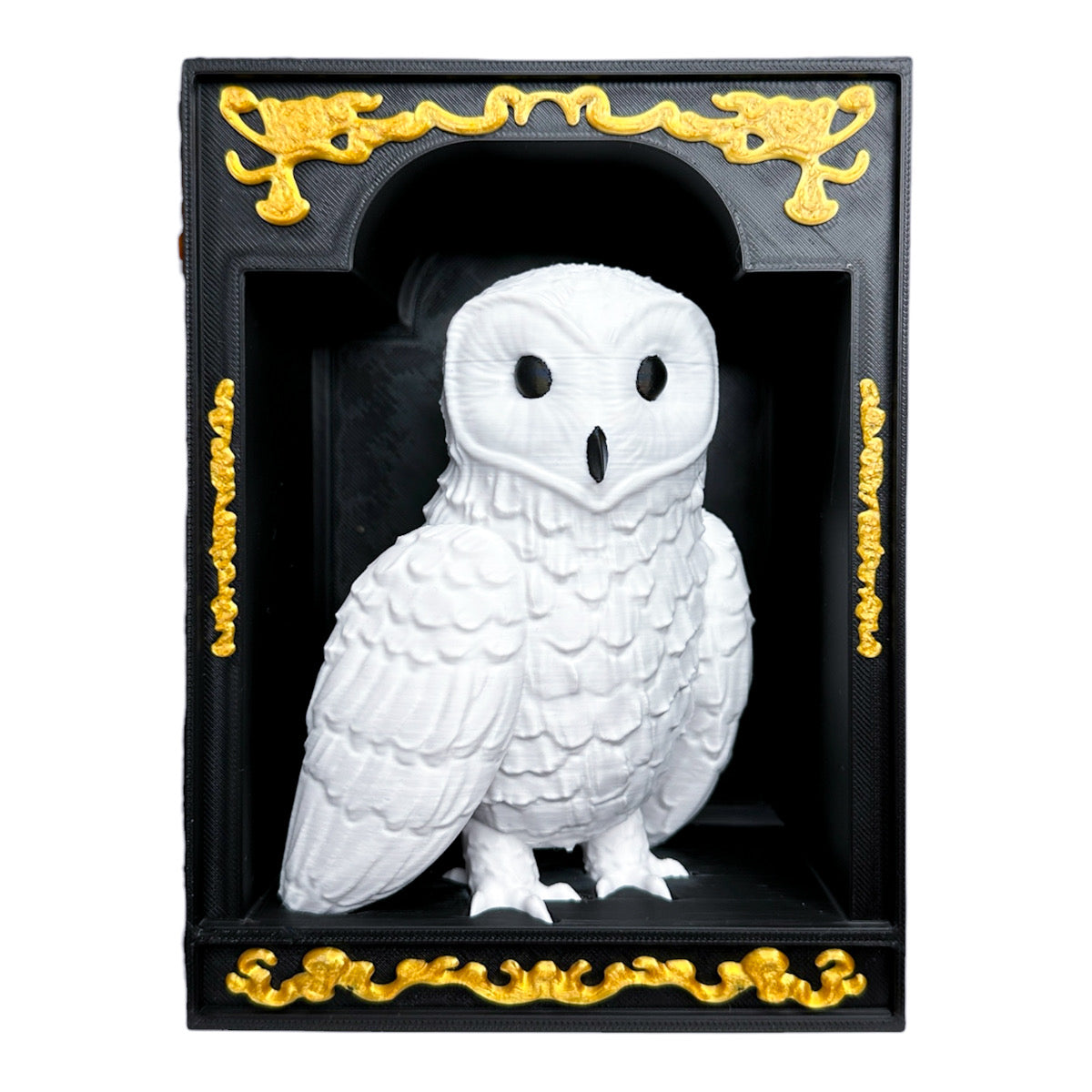 Schneeeule 3D Book Nook Buchstütze 17,5 cm