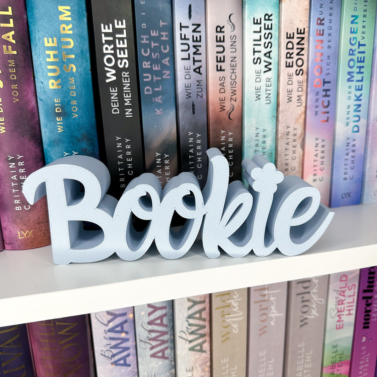 "Bookie" (Blume) Buch-Aufsteller | Bücherregal Dekoration