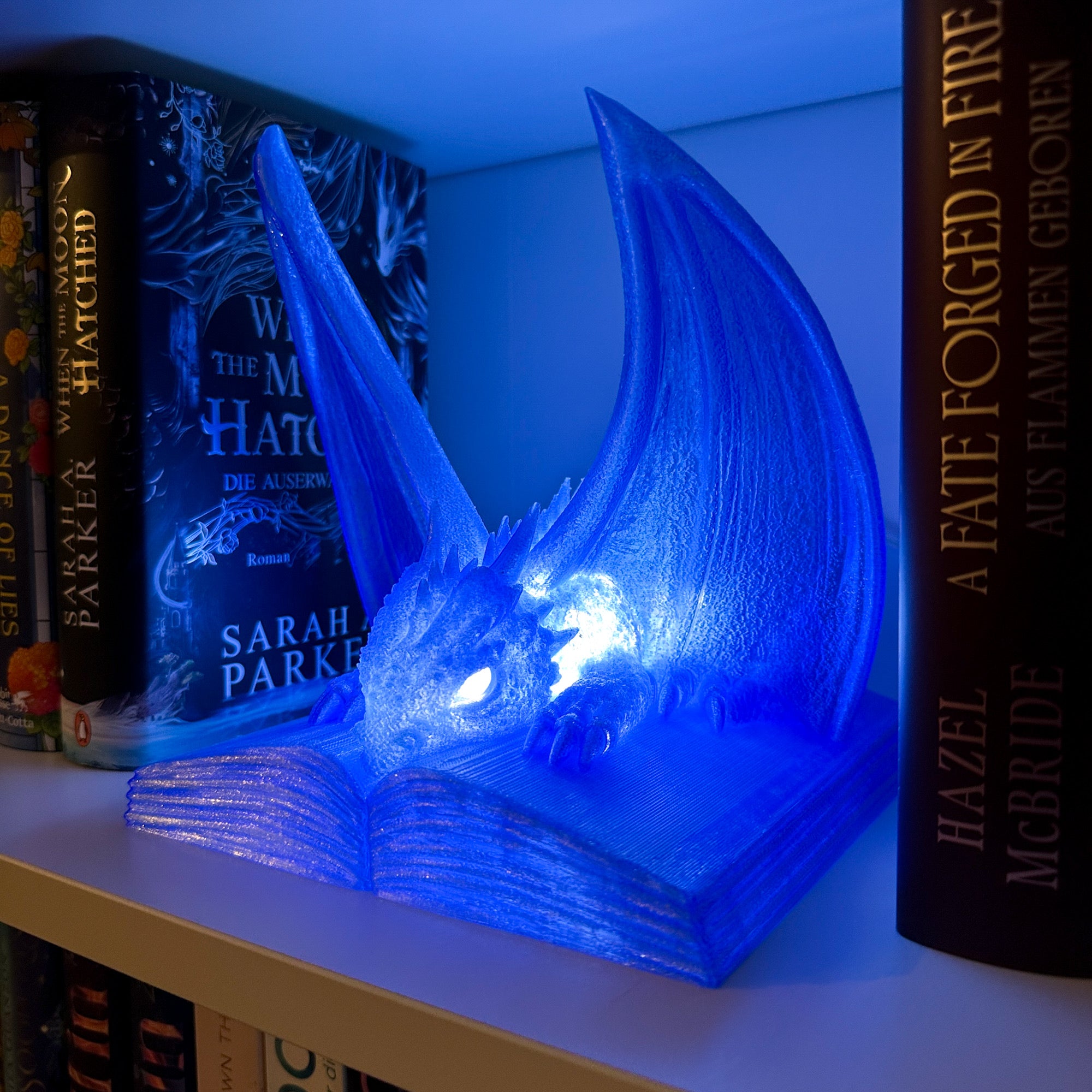 LED Drachenlampe | Nachtlicht | Bücherregal Deko