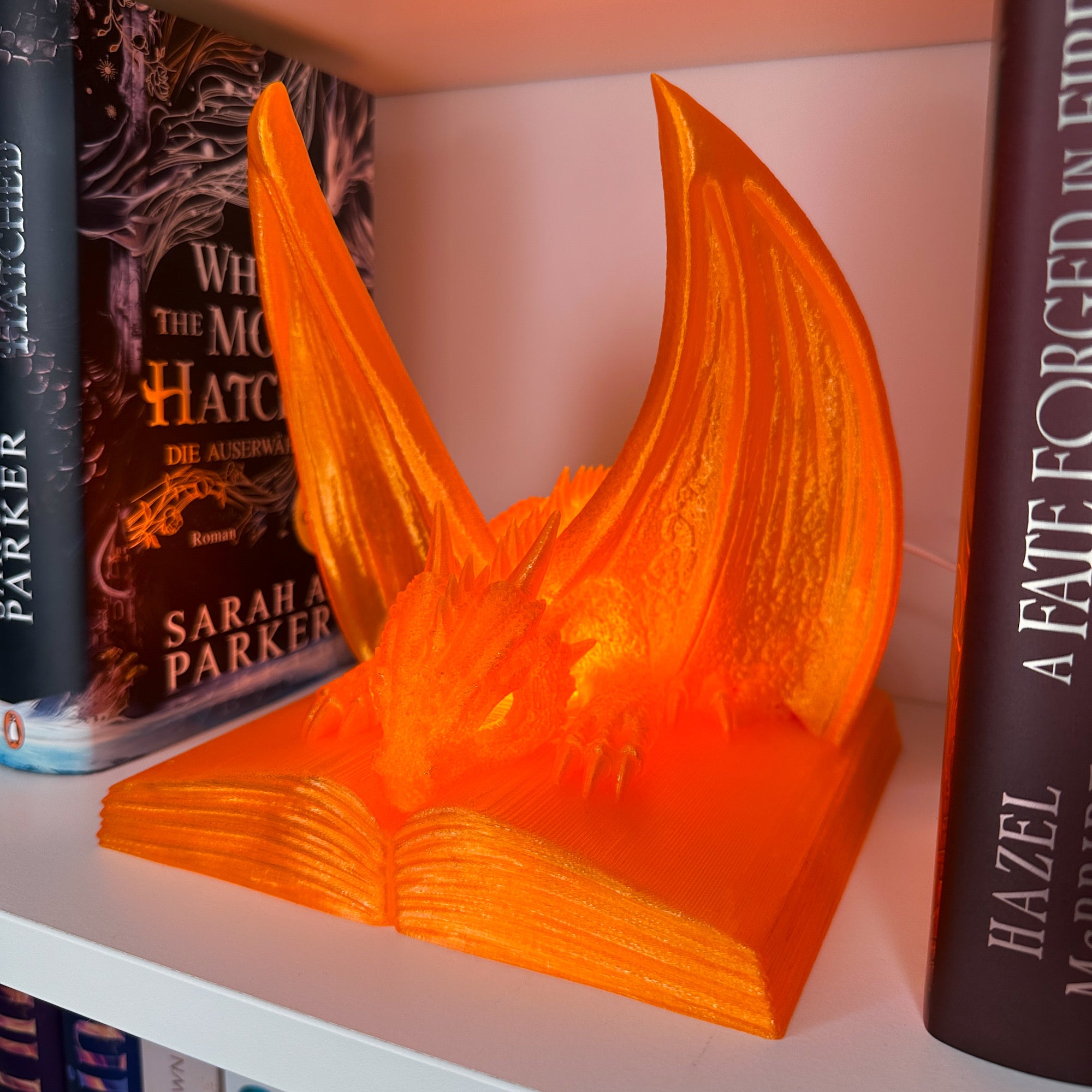LED Drachenlampe | Nachtlicht | Bücherregal Deko